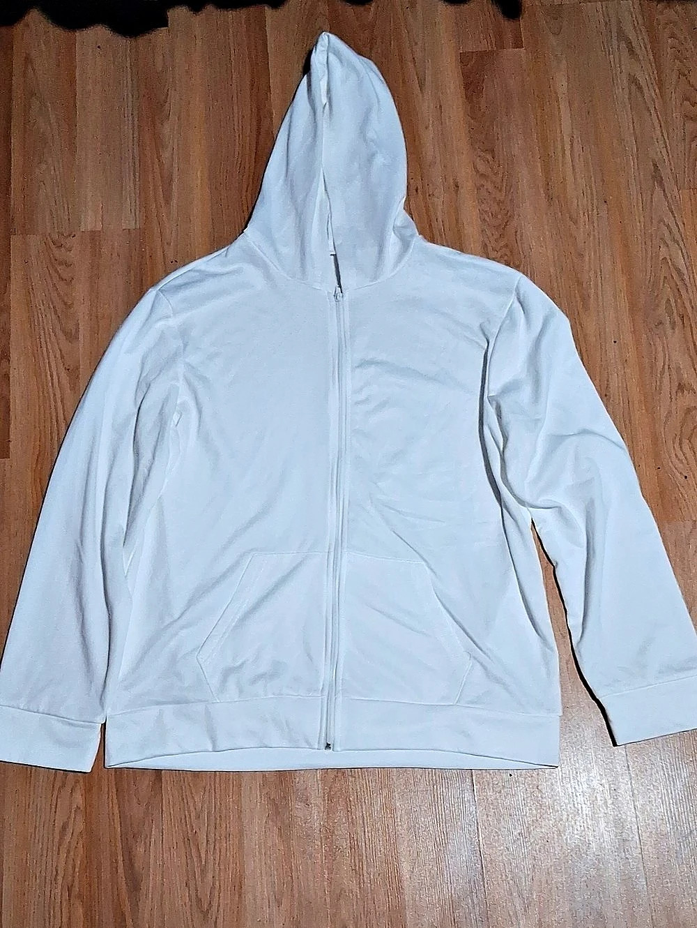 New without tags never worn White Hooded Zip Jacket